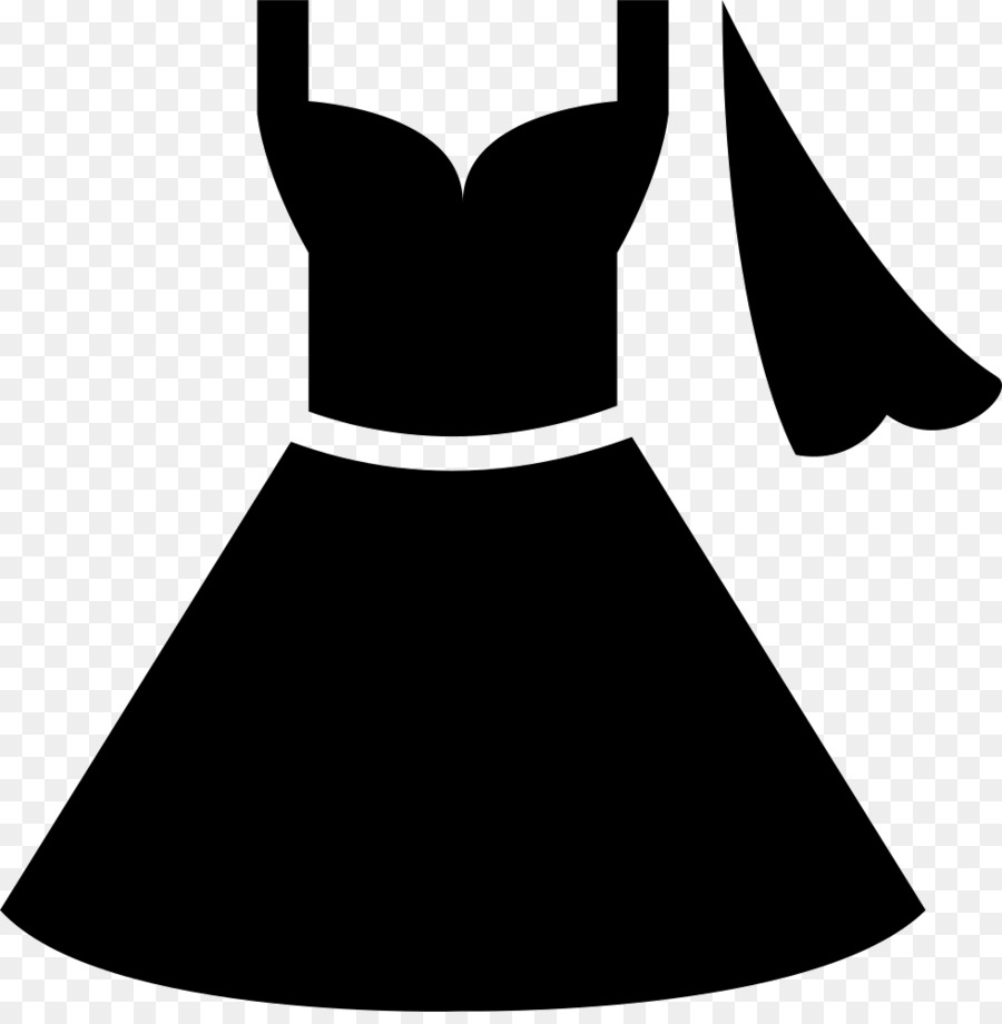 Silueta Del Vestido，Negro PNG