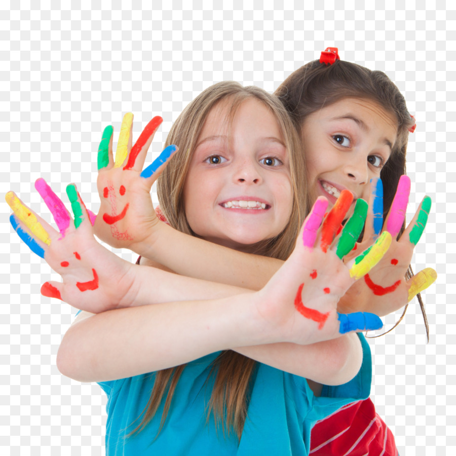 Niños Con Manos Pintadas，Niños PNG