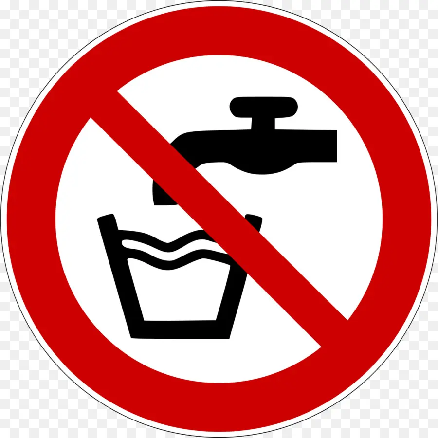 Sin Agua Potable，Advertencia PNG