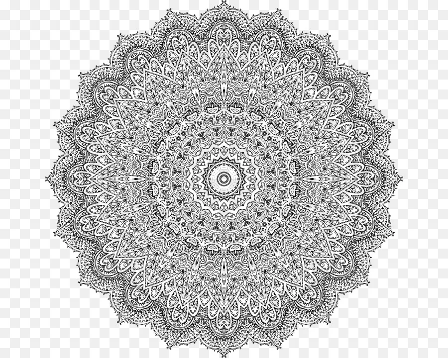 Mandala，Libro De Colorear PNG