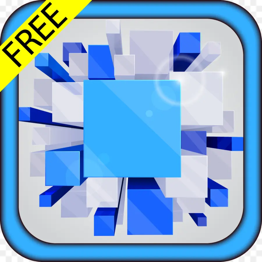 Cubo Azul，Gratis PNG