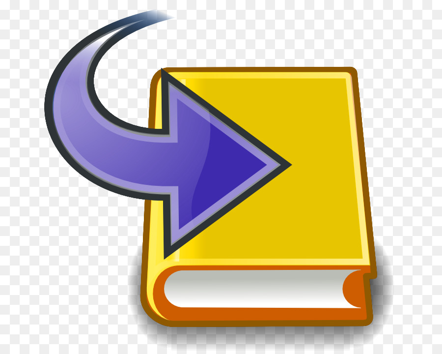 Libro Amarillo Con Flecha Morada，Flecha PNG