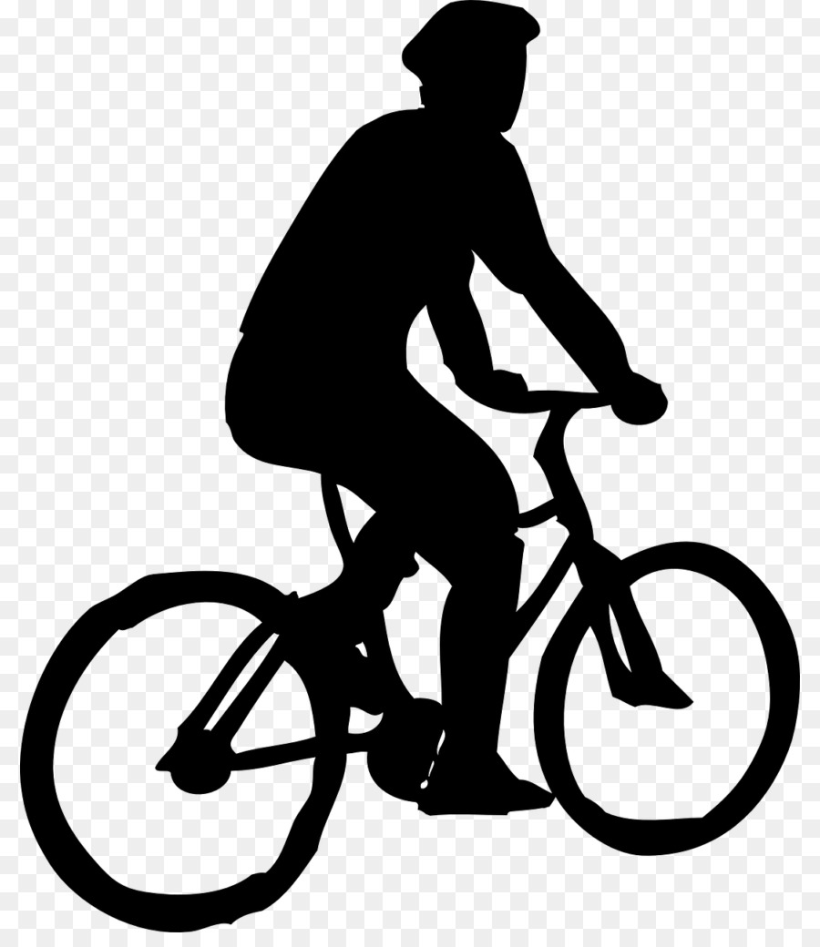 Silueta De Ciclista，Bicicleta PNG