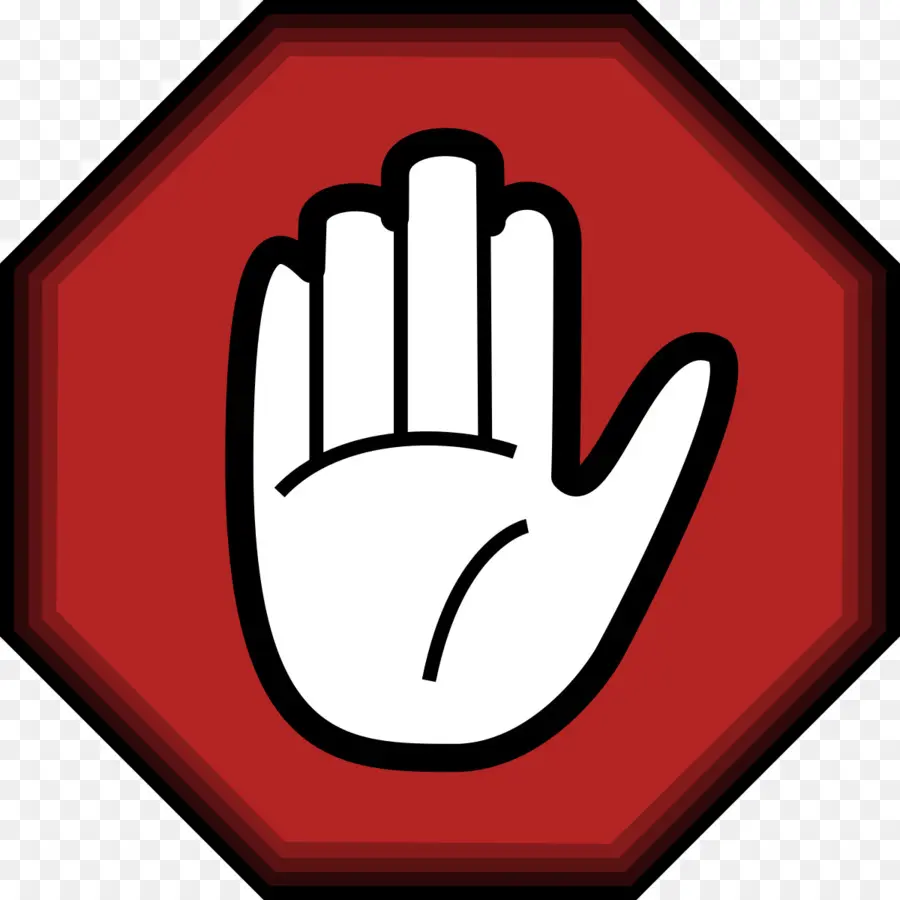 Señal De Stop，Mano PNG