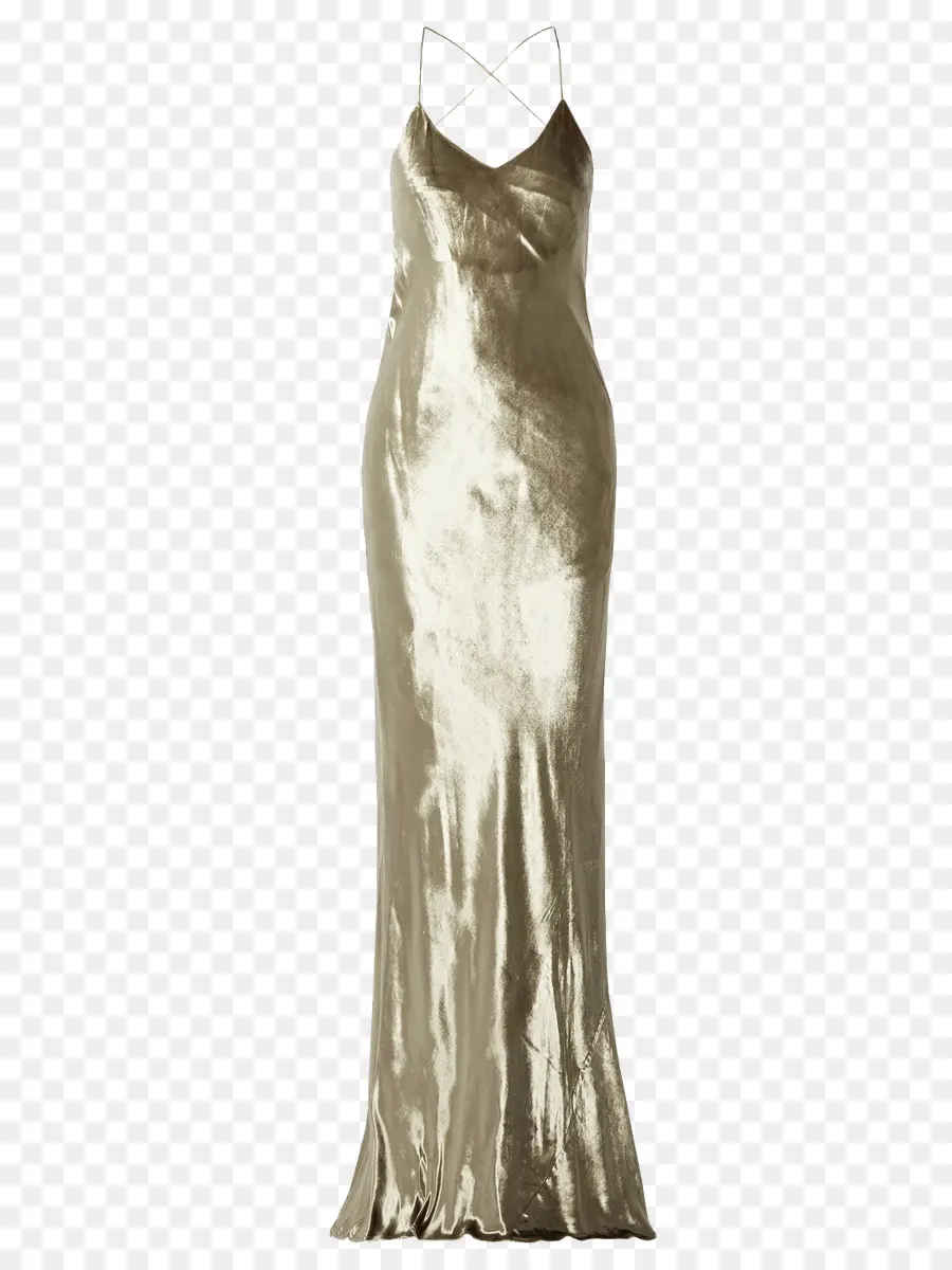 Vestido Dorado，Moda PNG