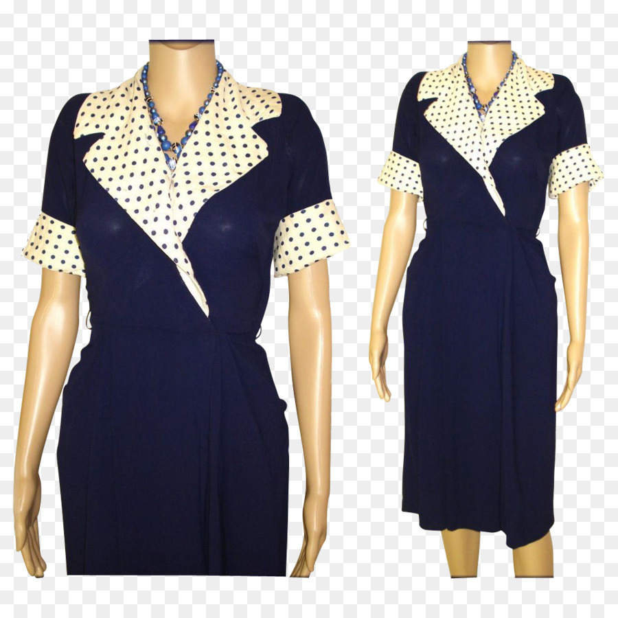 Pequeño Vestido Negro，De La Década De 1940 PNG