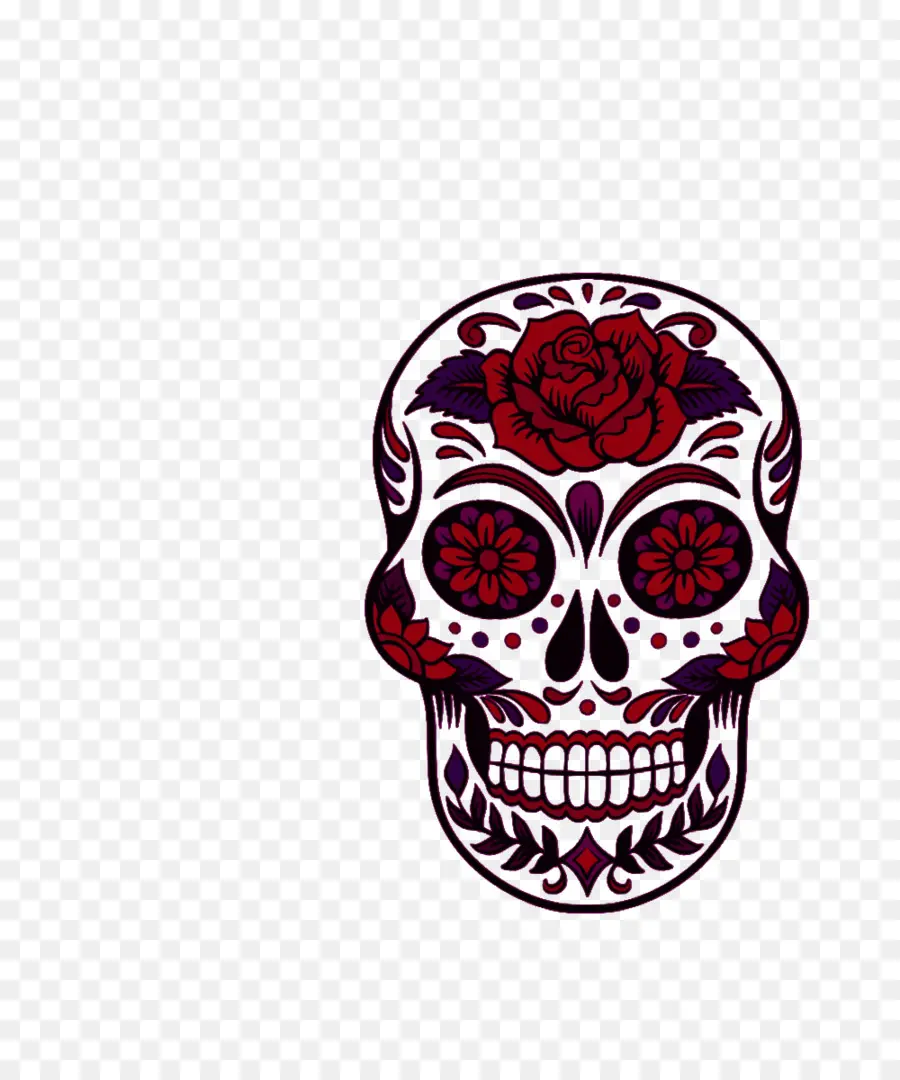 Calavera De Azúcar，Dia De Muertos PNG