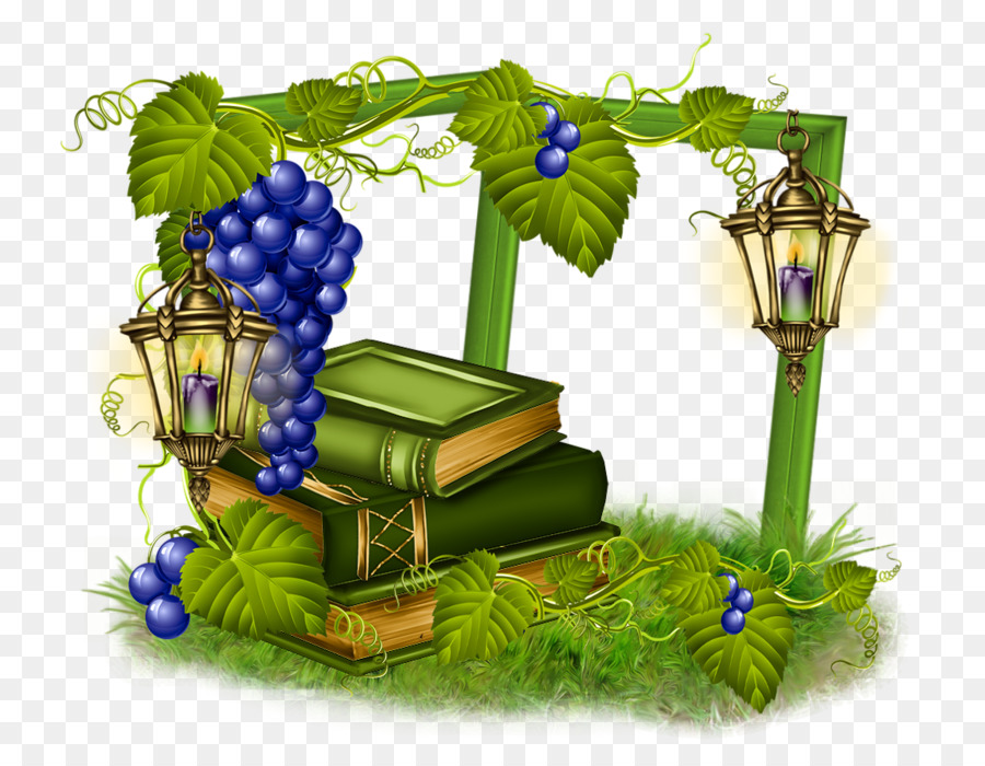 Libros Y Uvas，Linternas PNG