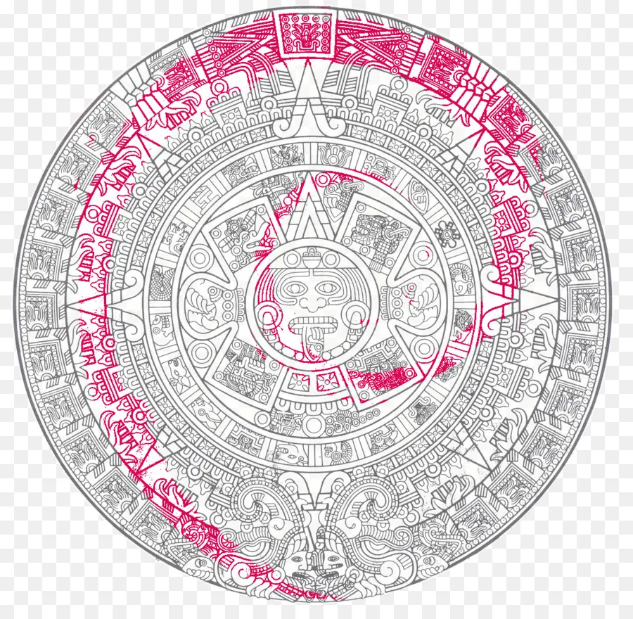 La Civilización Maya，Piedra Del Calendario Azteca PNG