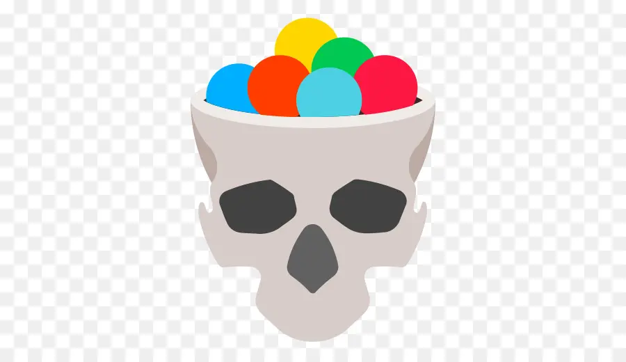 Calavera Con Bolas，Vistoso PNG