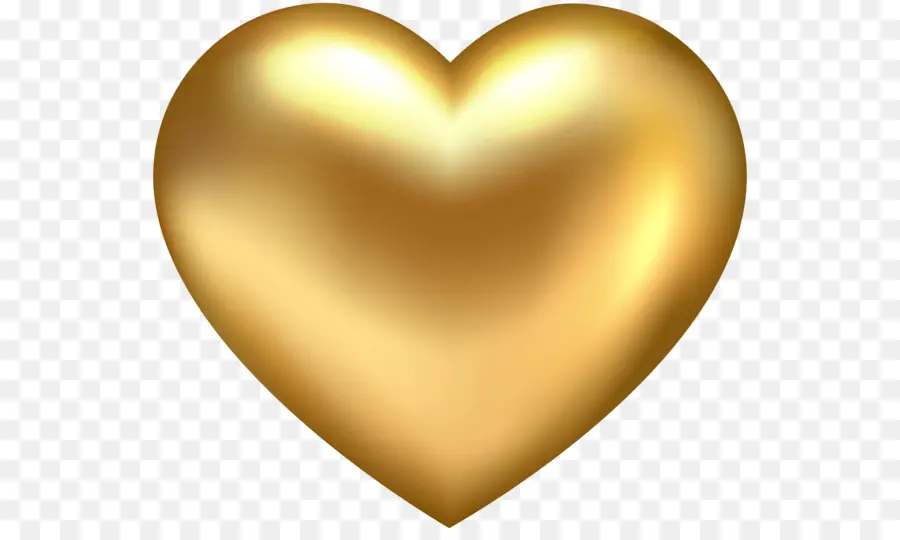 Oro，Corazón PNG