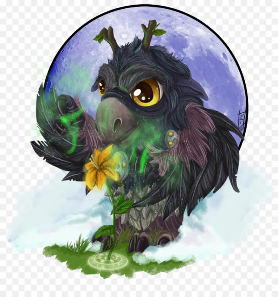 Pájaro De Fantasía，Flor PNG