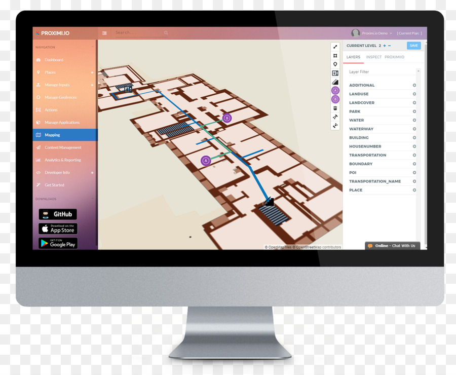 Wayfinding，Sistema De Posicionamiento En Interiores PNG