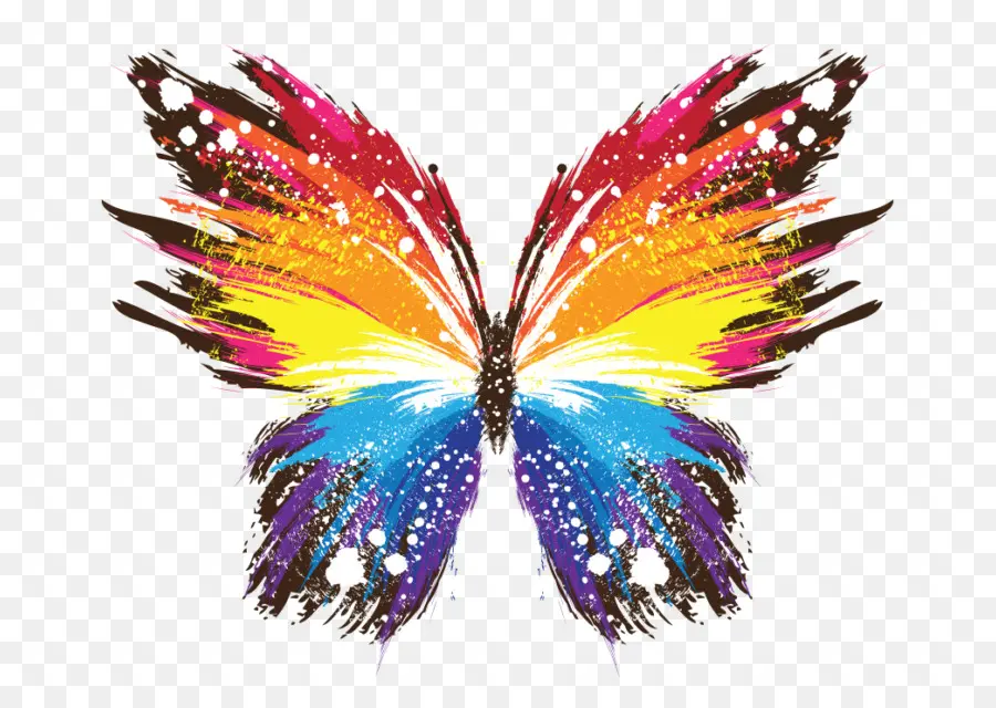 Mariposa，Arco Iris PNG