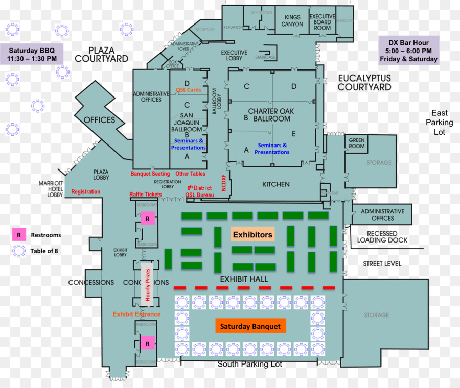 Plan De Piso，Centro De Convenciones De Visalia PNG