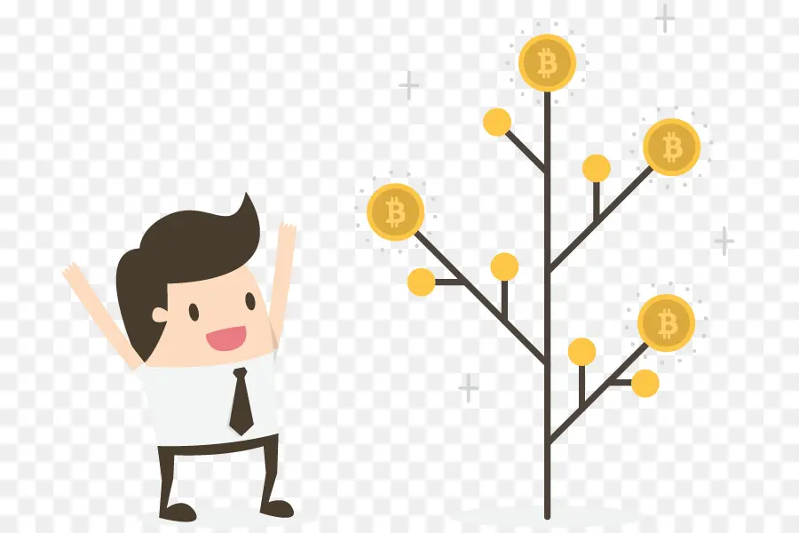 Árbol De Bitcoins，Hombre PNG