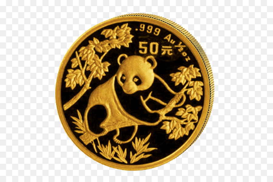 Moneda Panda De Oro，Oro PNG