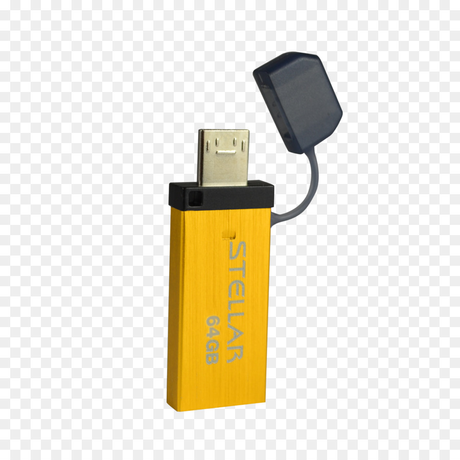 Unidad Usb Amarilla，Almacenamiento PNG