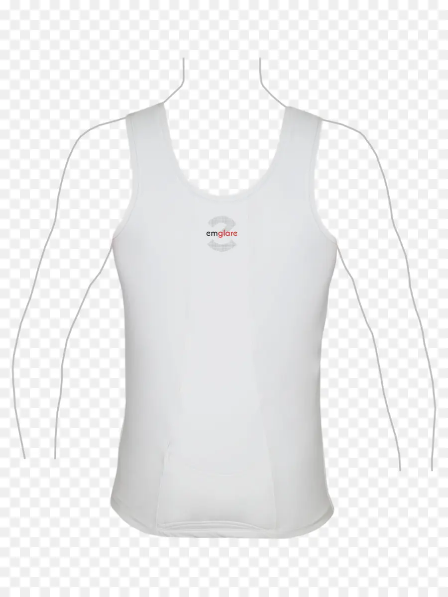 Camiseta Sin Mangas Blanca，Camisa PNG