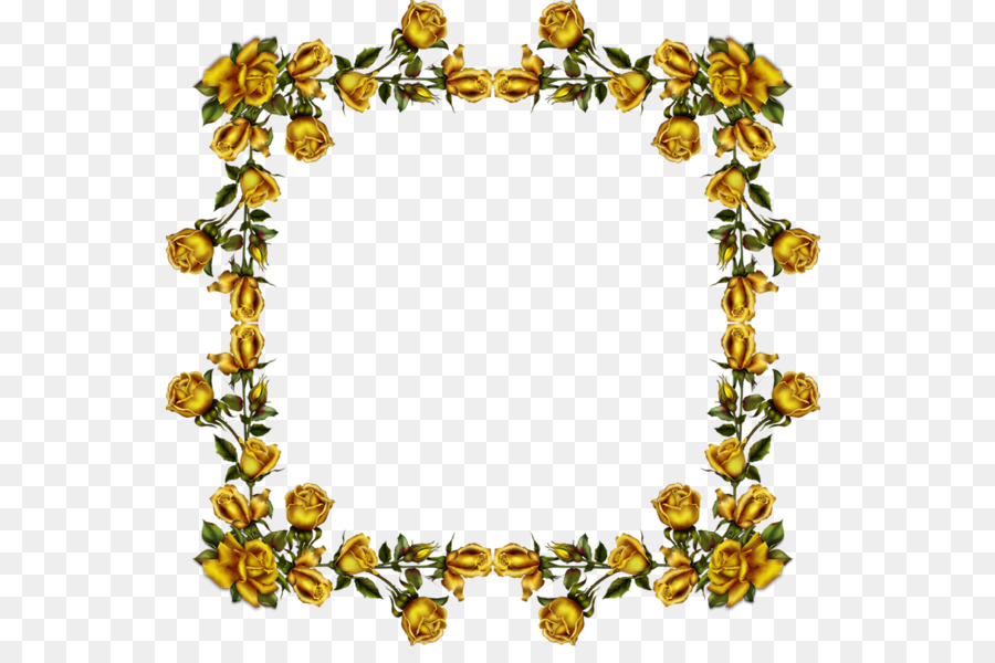 Marco Floral，Flores PNG