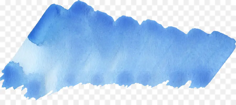 Pintura A La Acuarela，Azul PNG