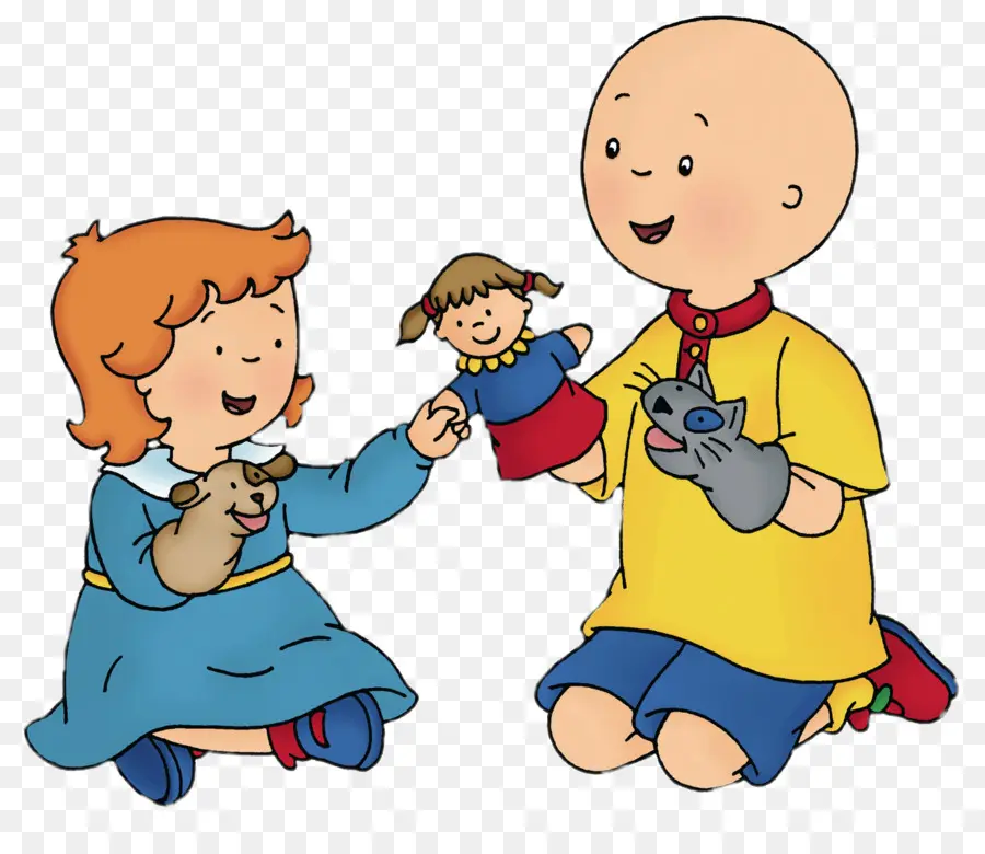 Servilletas De Tela，Caillou Magia Del Teatro PNG