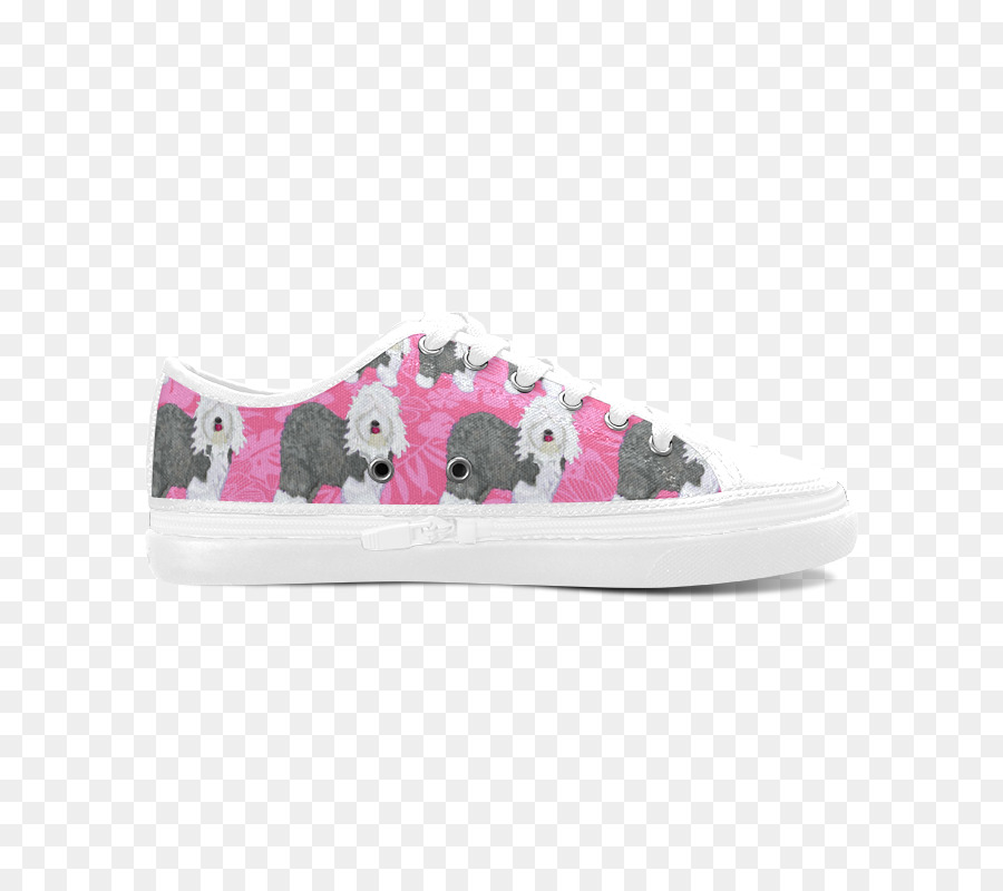 Old English Sheepdog，Zapatilla De Skate PNG