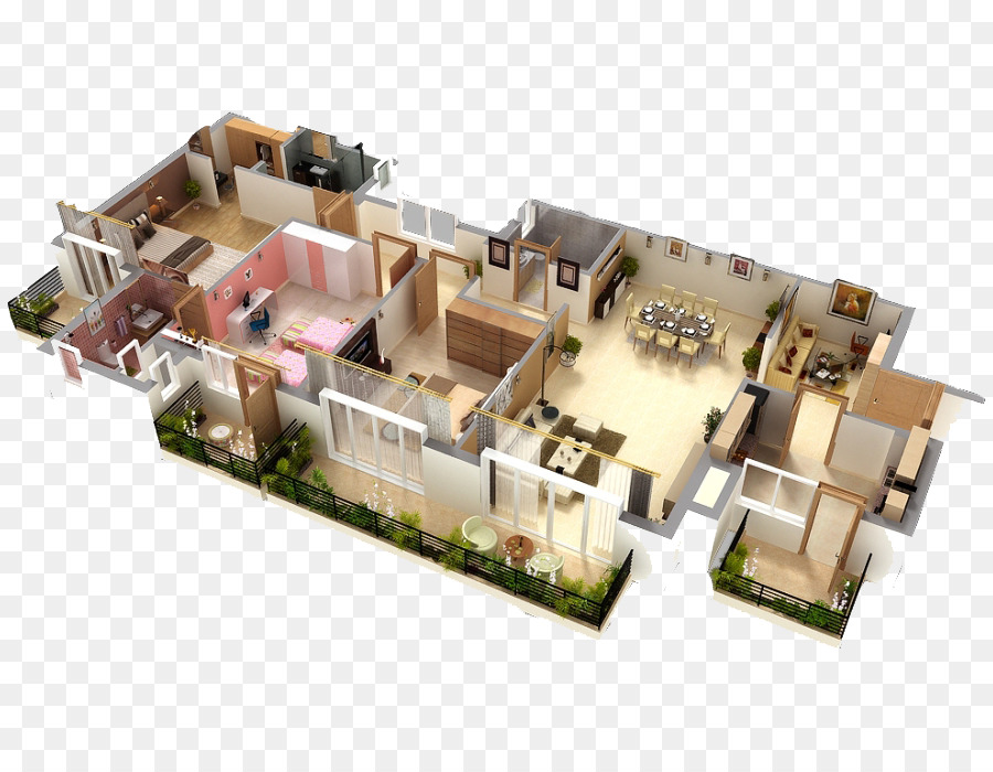 3d Plan De Piso，Plan De Piso PNG