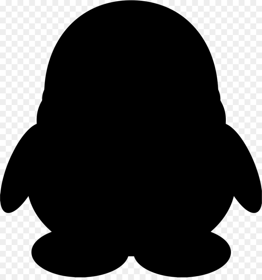 Silueta De Pingüino，Negro PNG