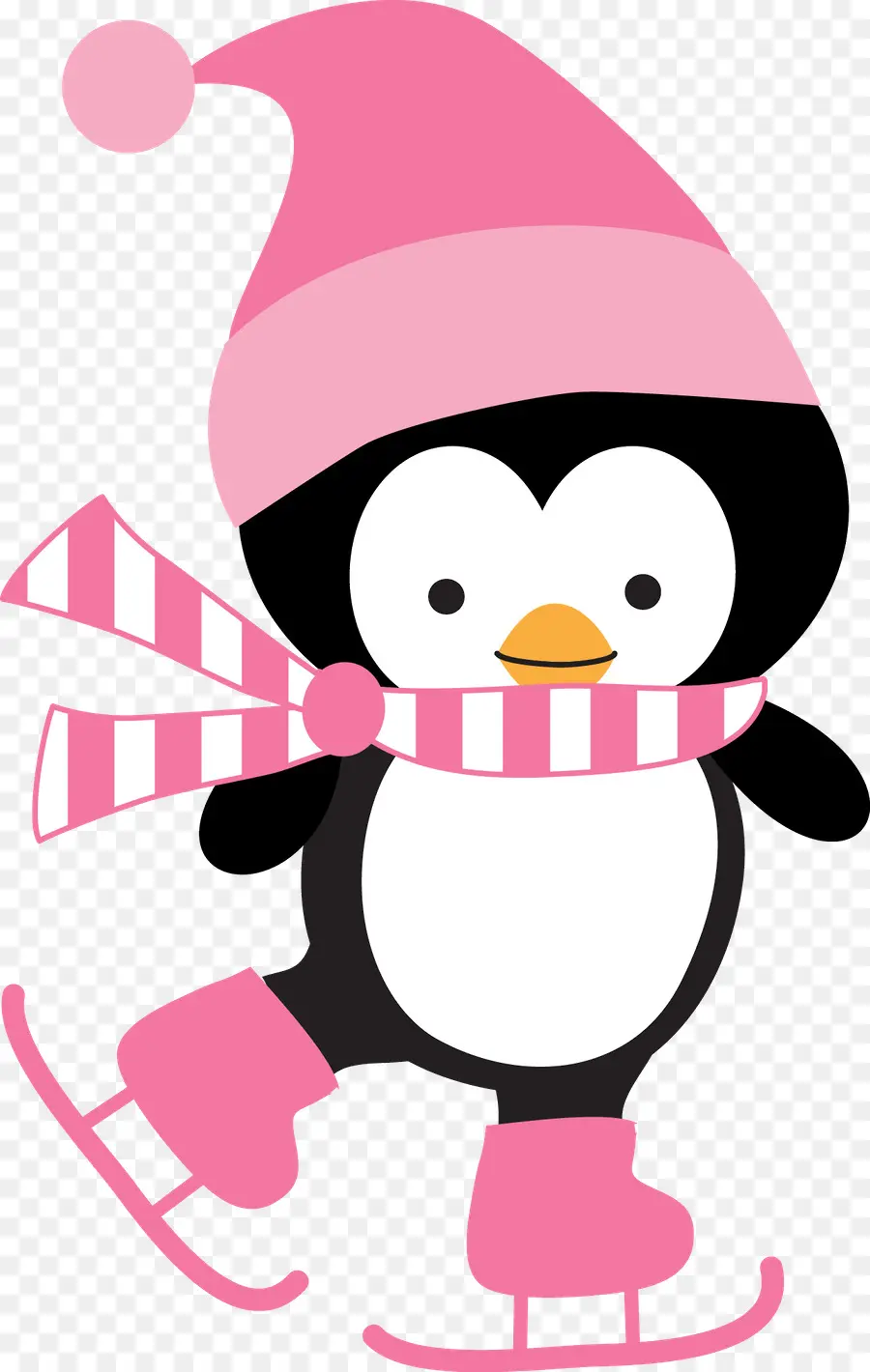 Pingüino，Patines De Hielo PNG