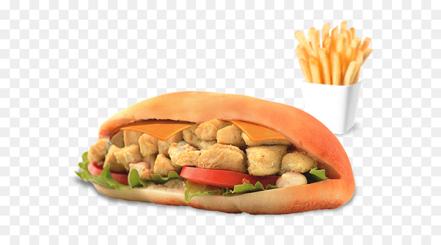 Sándwich De Pollo，Papas Fritas PNG