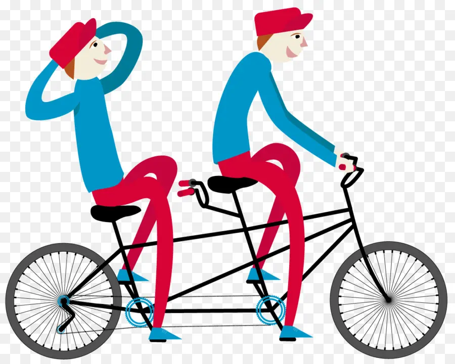 Bicicleta Tándem，Bicicleta PNG