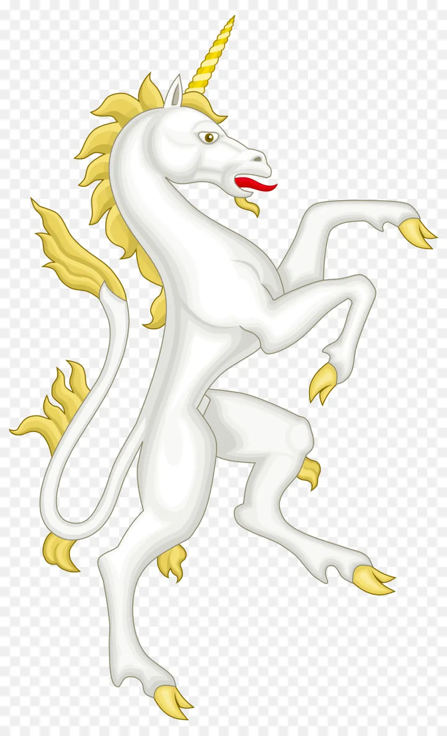 Unicornio，Blanco PNG