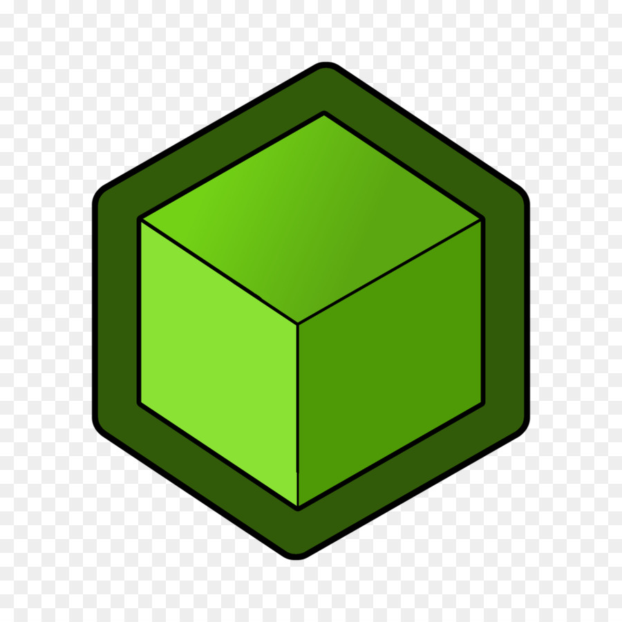 Cubo，Verde PNG