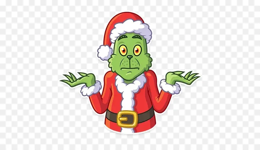 Grinch，Gorro De Papá Noel PNG