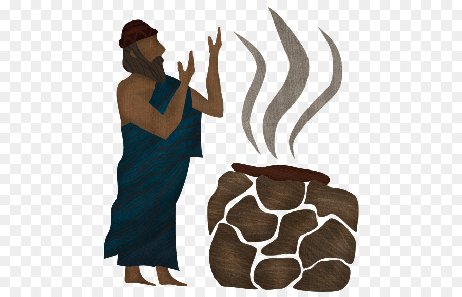 Hombre Orando，Altar De Piedra PNG