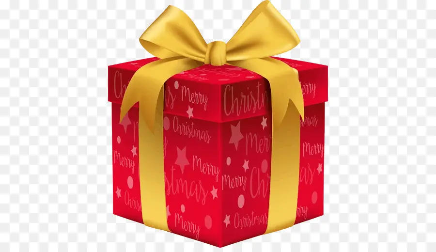 Caja De Regalo Con Cinta Dorada，Cinta PNG