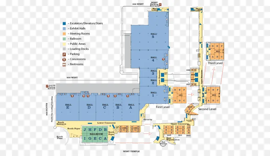 Mapa Del Centro De Convenciones，Disposición PNG