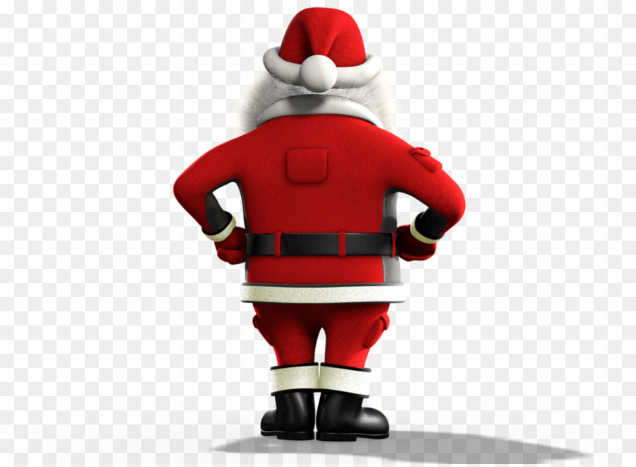 Papá Noel，Traje Rojo PNG