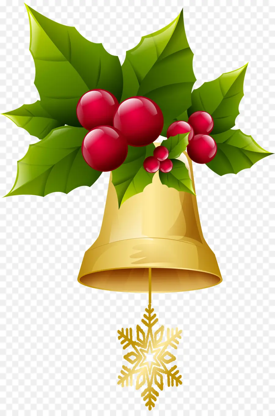 Campanas De Navidad，Oro PNG