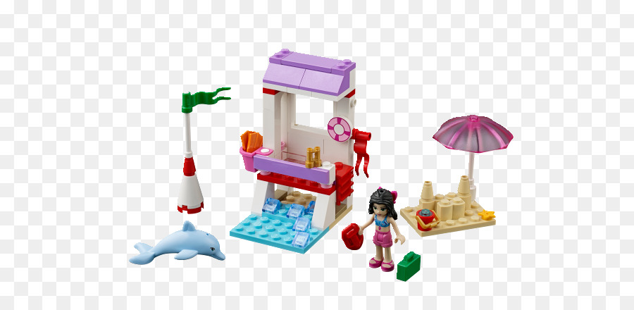 Lego Amigos 41028 De Emma Salvavidas Post，Lego Friends PNG