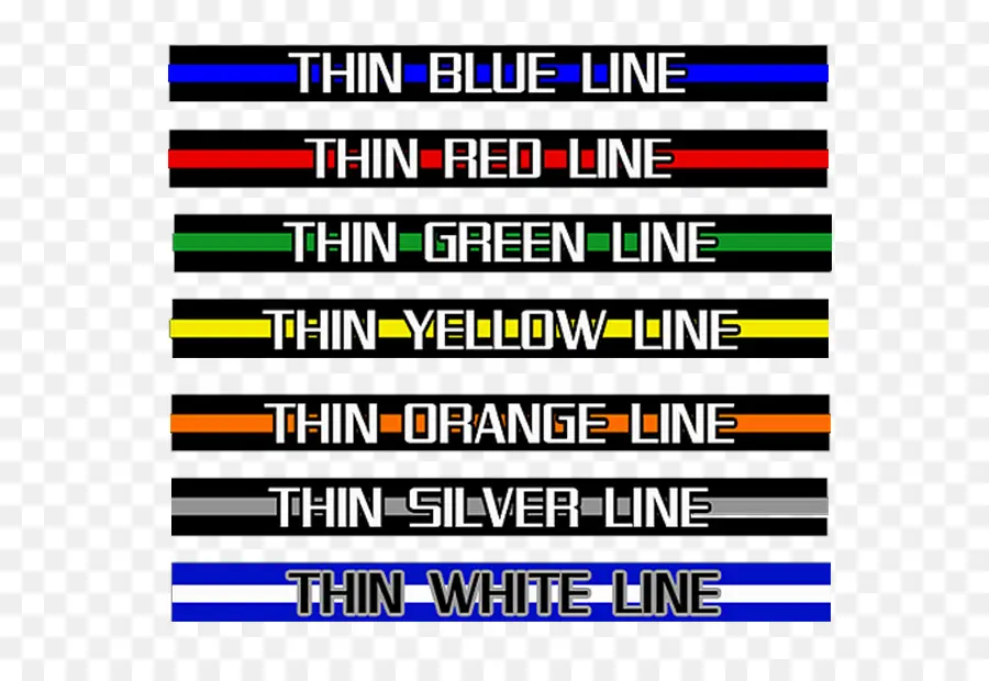 Delgada Línea Azul，Delgada Línea Roja PNG