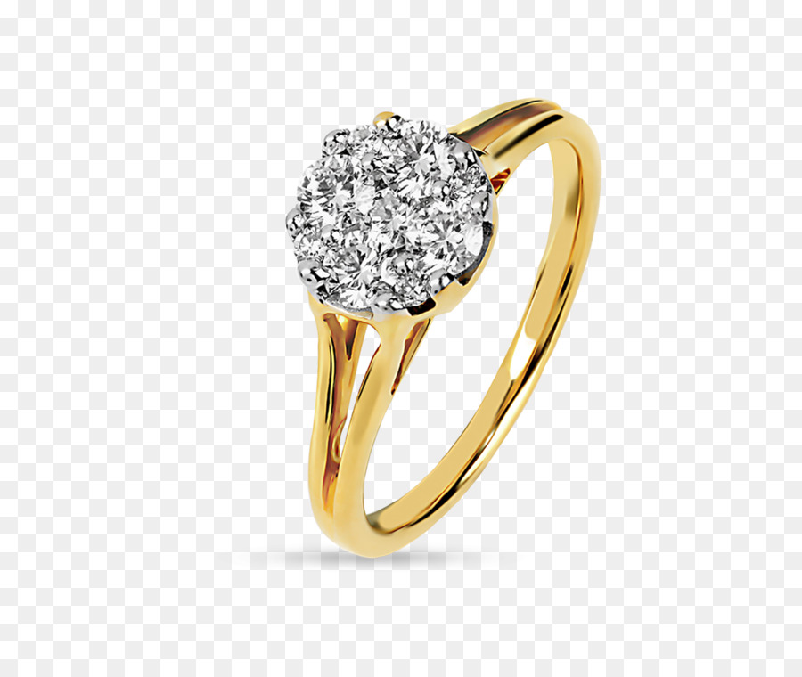 Anillo De Diamantes，Oro PNG