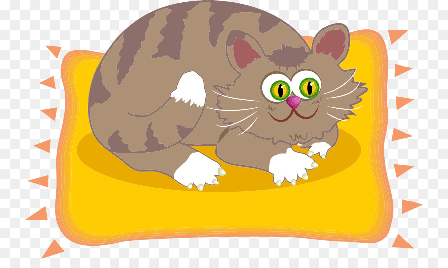 Gato De Dibujos Animados，Almohada PNG