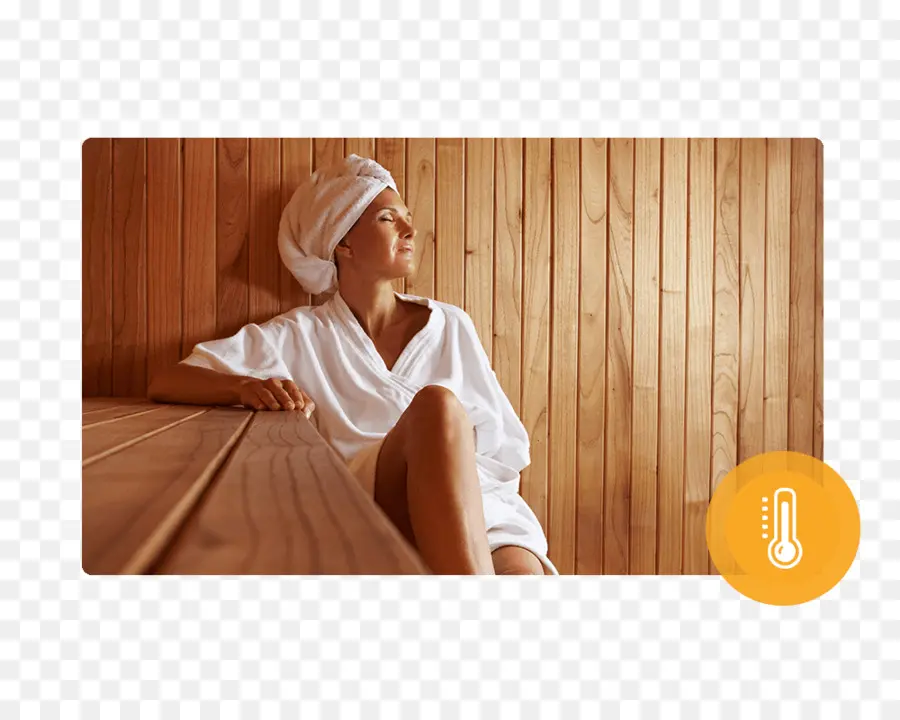 Mujer En Sauna，Relajación PNG