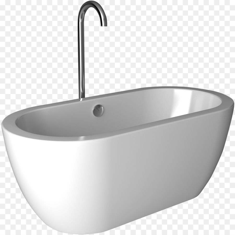 Bañera Blanca，Baño PNG