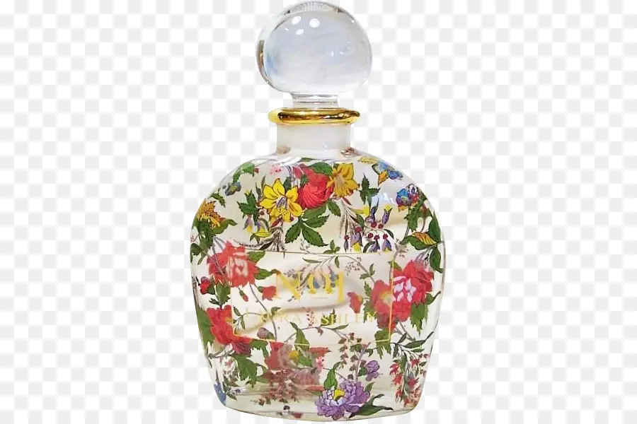 Botella De Perfume Floral，Vaso PNG