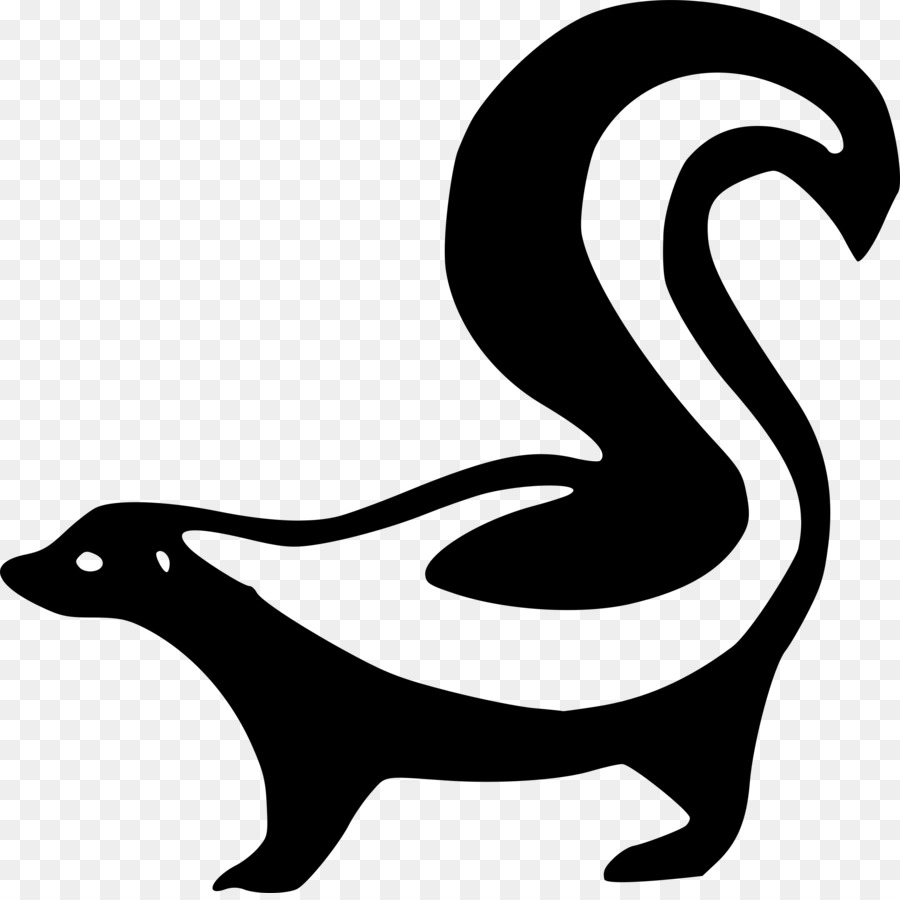 Silueta，Skunk PNG