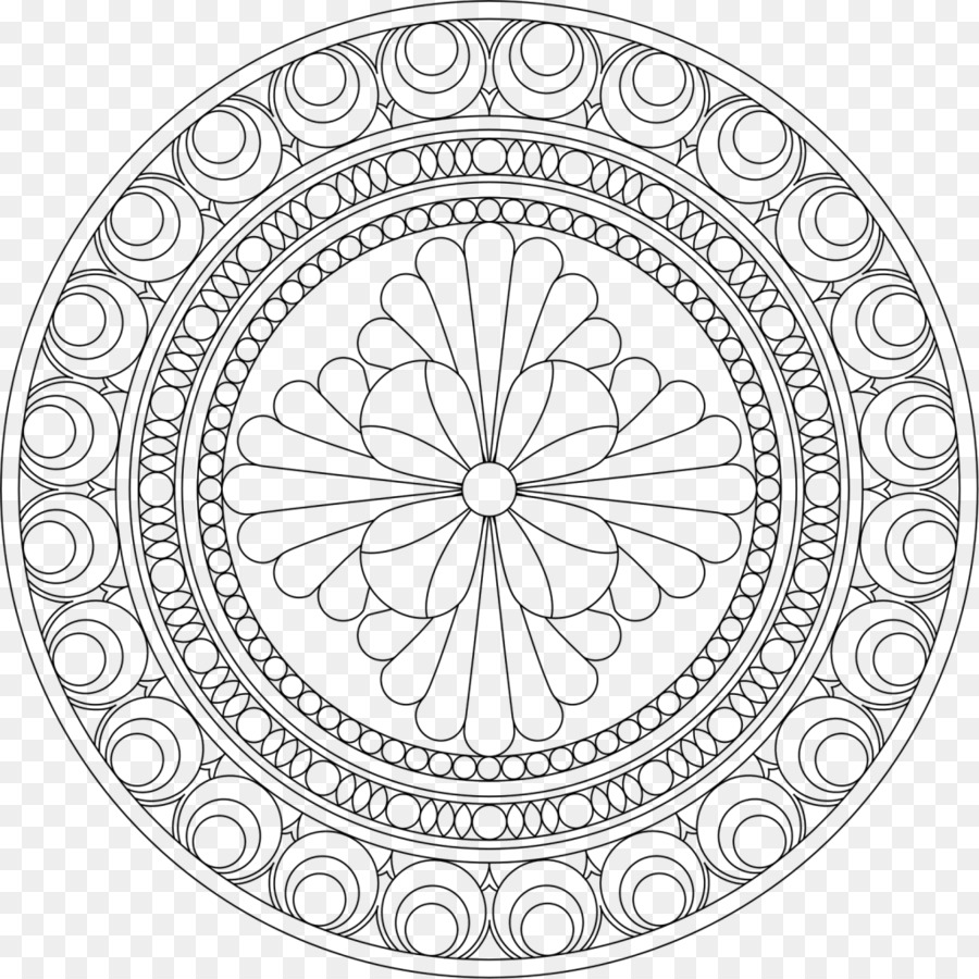 Mandala，Libro De Colorear PNG