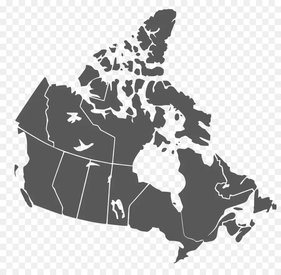 Mapa De Canadá，País PNG